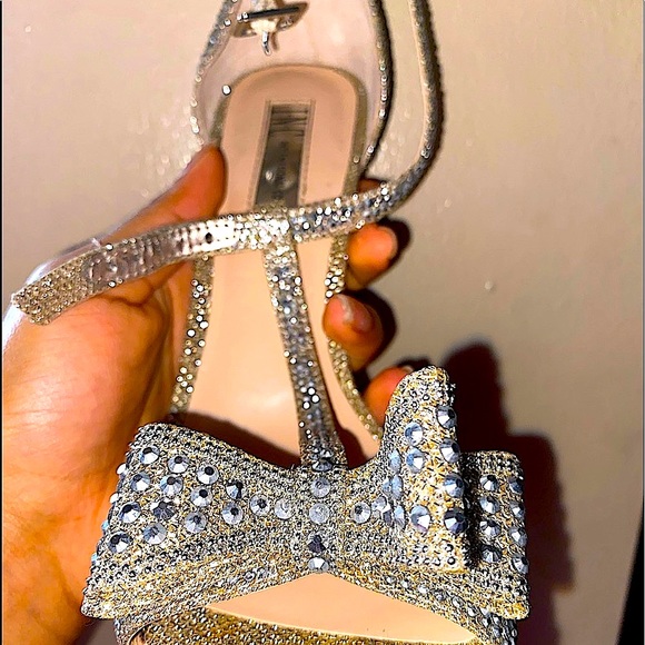 đź‘‘INC - Reesie Rhinestone Silver Evening Sandals - Picture 11 of 11